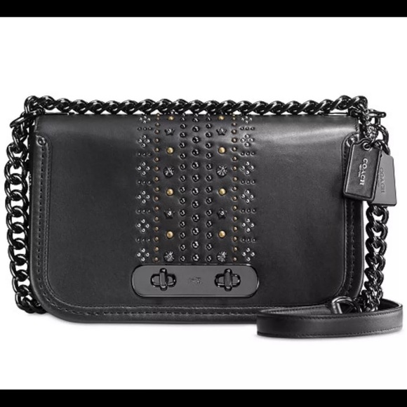 Coach 55631  Bandana Rivets Swagger Shoulder - Picture 14 of 15